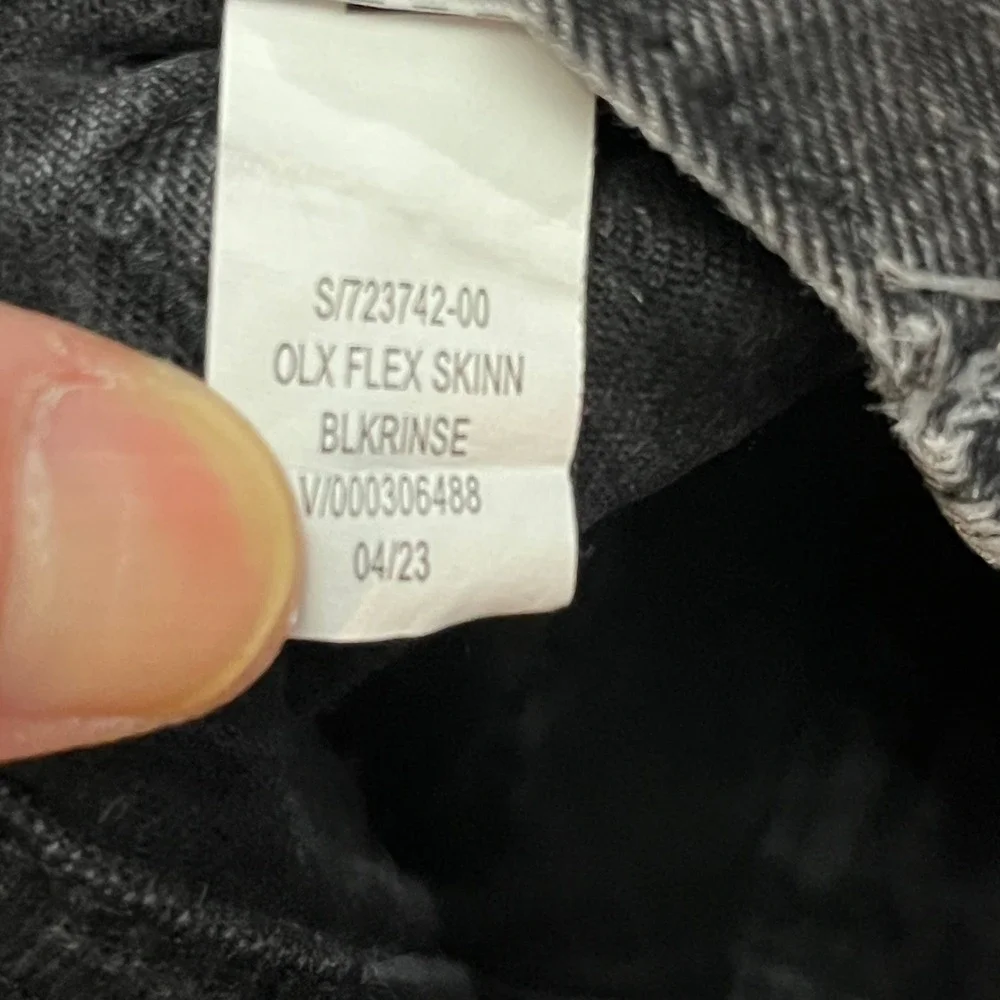 Old Navy Jeans Boys 10 Slim Black Built-In Flex Skinny Denim Pants 723742-00
